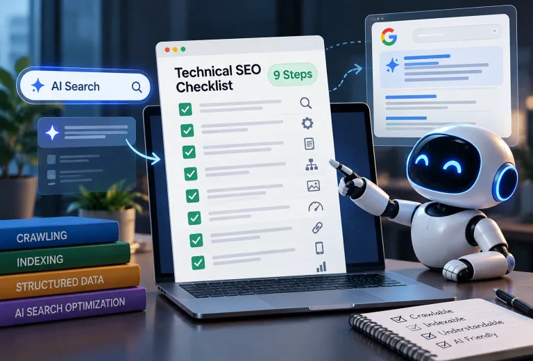 Technical SEO Checklist for AI Search: 9 Steps to Get Crawled and Read
